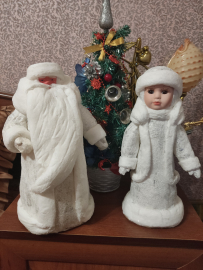 Дед мороз и Снегурочка, ручная работа(парой) 